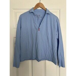 Frank & Eileen Patrick Popover Shirt Size XS Blue Collar